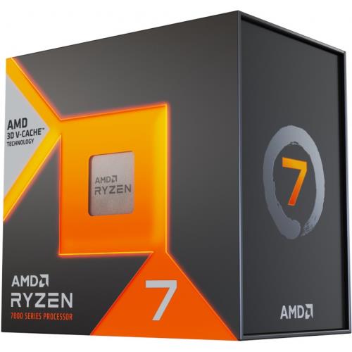AMD  AMD RYZEN 7 7800X3D 8 Core, 4,20-5.00GHz, 104Mb Cache, 120W, AM5 Soket, BOX (Kutulu) (Grafik Kart YOK, Fan YOK) -31846