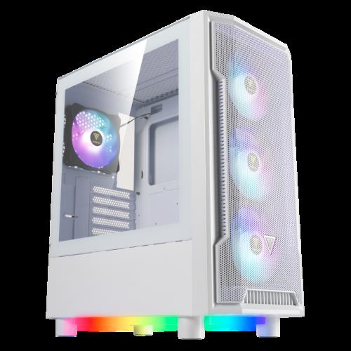 GAMDıAS GAMDIAS ATHENA M6 Lite WH, 750W, Tempered Glass, Mesh, ARGB, 80+ Bronze, ATX, White Edition, GAMING KASA-33568