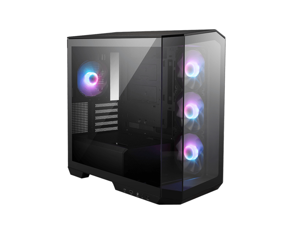 MSI MSI MAG PANO M100R PZ Temperli Cam 3x120mm 1x120mm ARGB Fan mATX Panoramik Gaming Bilgisayar Kasası