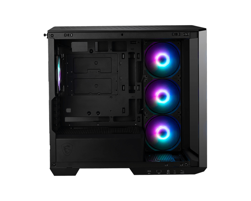 MSI MSI MAG PANO M100R PZ Temperli Cam 3x120mm 1x120mm ARGB Fan mATX Panoramik Gaming Bilgisayar Kasası-34891