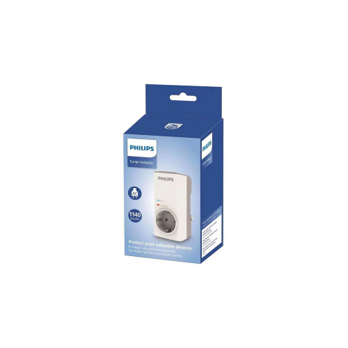 PHILIPS PHILIPS CHP7010W/10, Tekli, Akım Korumalı Priz, 1140 Joules, (Beyaz)-55344