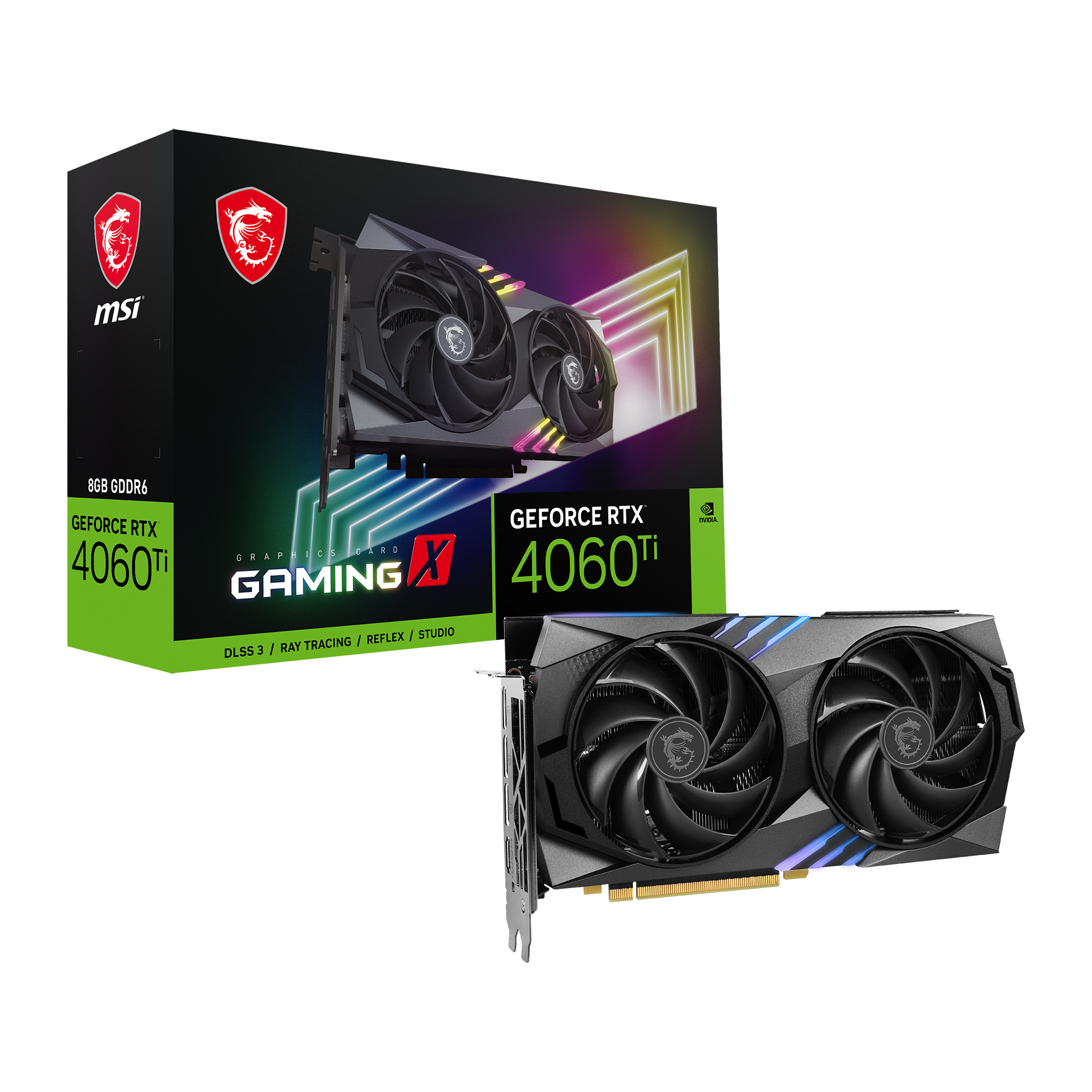 MSI MSI 8GB GEFORCE RTX 4060 TI GAMING X 8G GDDR6 [128Bit] PCIE 4.0 HDMI 3xDP