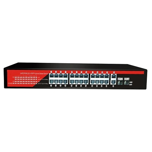EZCOOL EZCOOL EZ-24PSF-SFP 24PORT 24FE+2GE+2SFP GIGABIT POE SWITCH 320W