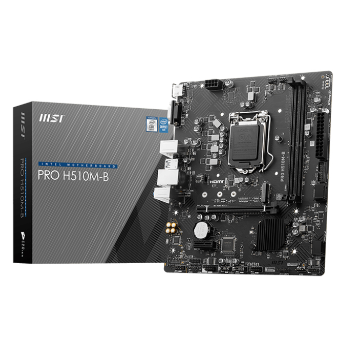 MSI MSI PRO H510M-B LGA1200 DDR4 2933MHz M.2 USB3.2 GLan mATX (Sadece 10.Nesil)