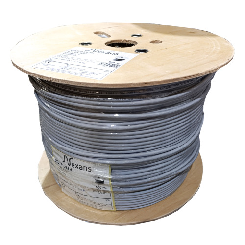NEXANS NEXANS NEX1611TO5, CAT6, 500M, 23AWG (0,58mm), UTP, %100 Bakır, LSZH Halogen Free, Makara, Kablo (GRİ)-55346