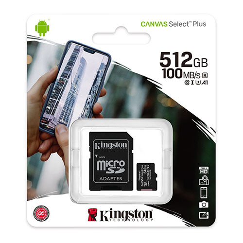 KINGSTON KINGSTON 512GB MicroSD CL10 SDCS2/512GB