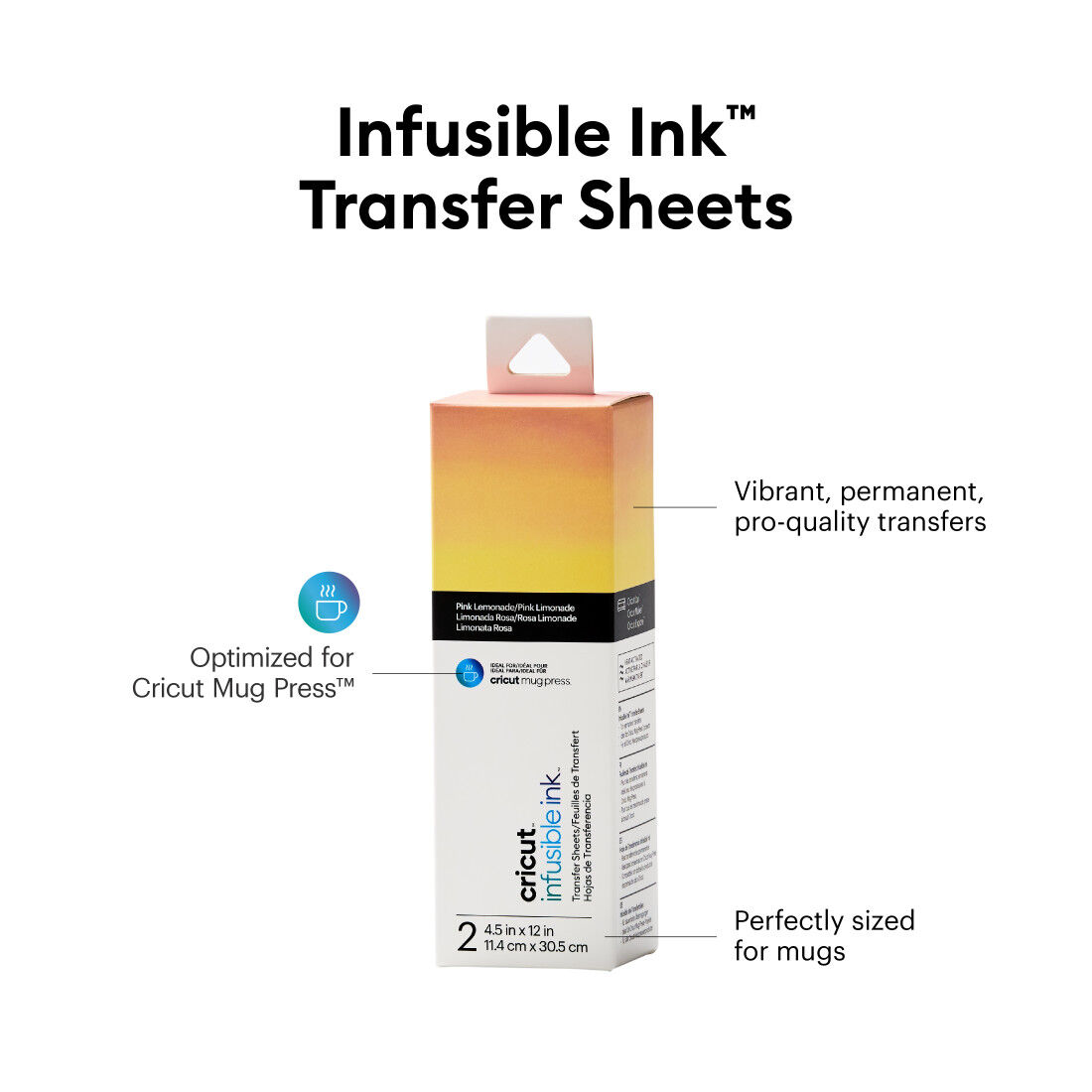 CRICUT CRICUT 2008887 JOY INFUSIBLE INK TRANSFER KAĞIDI 2Lİ PAKET PEMBE LİMONATA