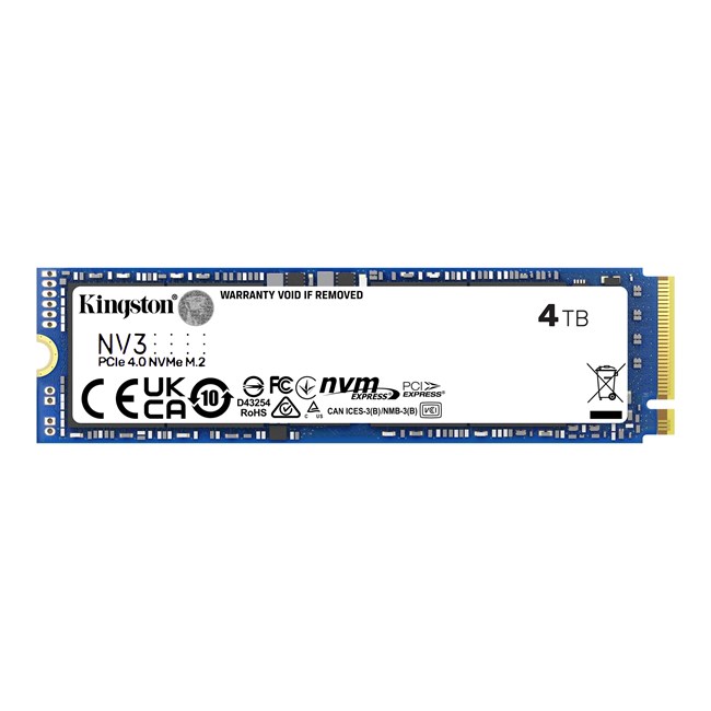KINGSTON KNG 4TB NV3 Gen4x4 NVMe SSD SNV3S/4000G