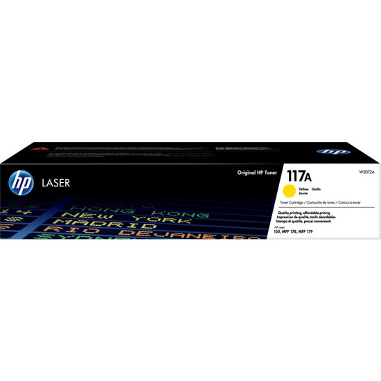 HP HP W2072A (117A) Sarı Toner