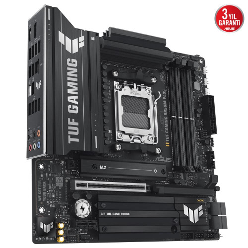 ASUS ASUS TUF GAMING B850M-PLUS, 4xDDR5, 3x M.2, HDMI, DP, Type-C, AMD Ryzen 9000 Serisi, AM5 Soket Anakart-61587