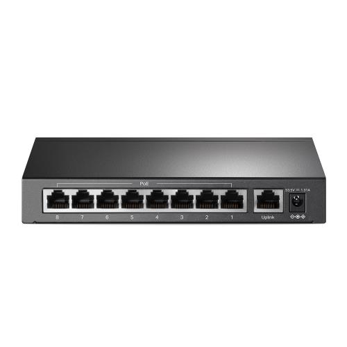 TP-LINK  TP-LINK OMADA TL-SF1009P, 8 Port, MegaBit, Metal Kasa, 8 Port PoE, 65W, +1 Port Uplink, YÃ¶netilemez, MasaÃ¼stÃ¼ Switch -31953