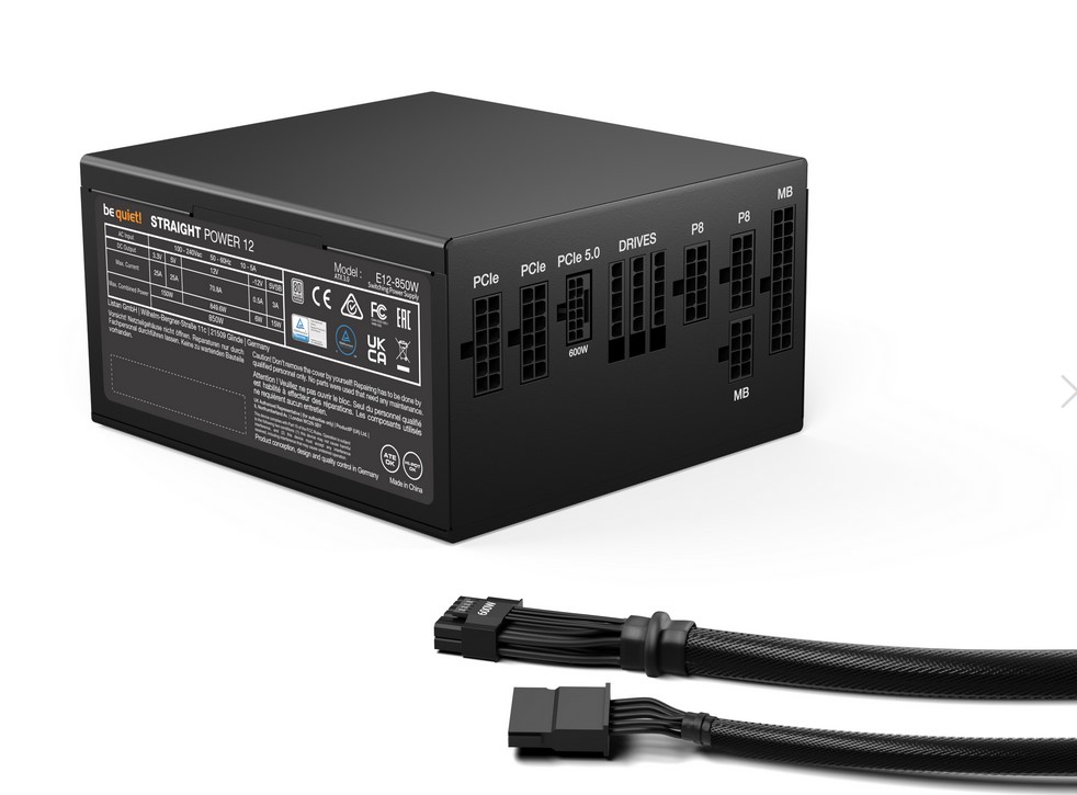 BE QUIET! Be Quiet! BN337 Straight Power 12 850w 80+ Platinum Tam Modüler Güç Kaynağı-41068