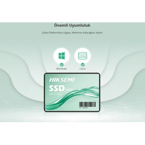 HIKSEMI HIKSEMI HS-SSD-WAVE(S) 2048G, 550-510Mb/s, 2.5&quot;, SATA3, 3D NAND, SSD (By Hikvision)-53271