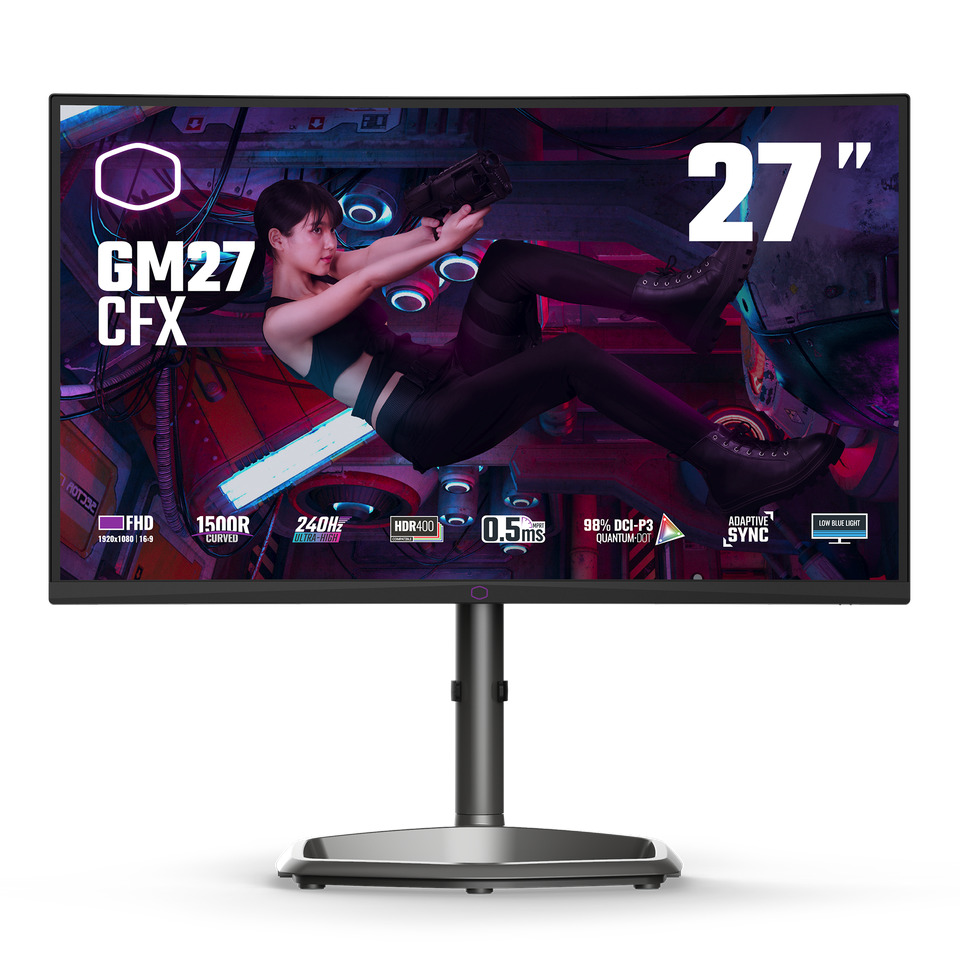 COOLERMASTER CM 27" GM27-CFX 240Hz 0.5ms 2xHDMI, DP, Corved Gaming Monitör