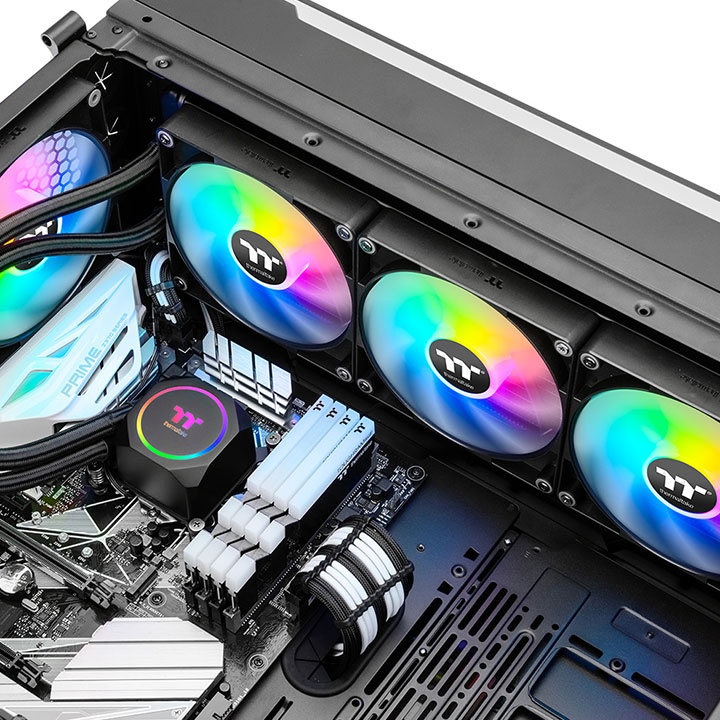 THERMALTAKE  th420 argb led fanlı 420mm  intel lga1700/am5 serisi uyumlu sıvı soğutma sistemi-58232
