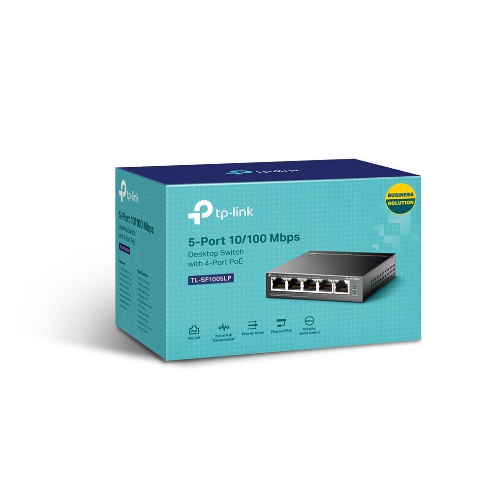 TP-LINK TP-LINK TL-SF1005LP 5 PORT 10/100 4 POE SWITCH 