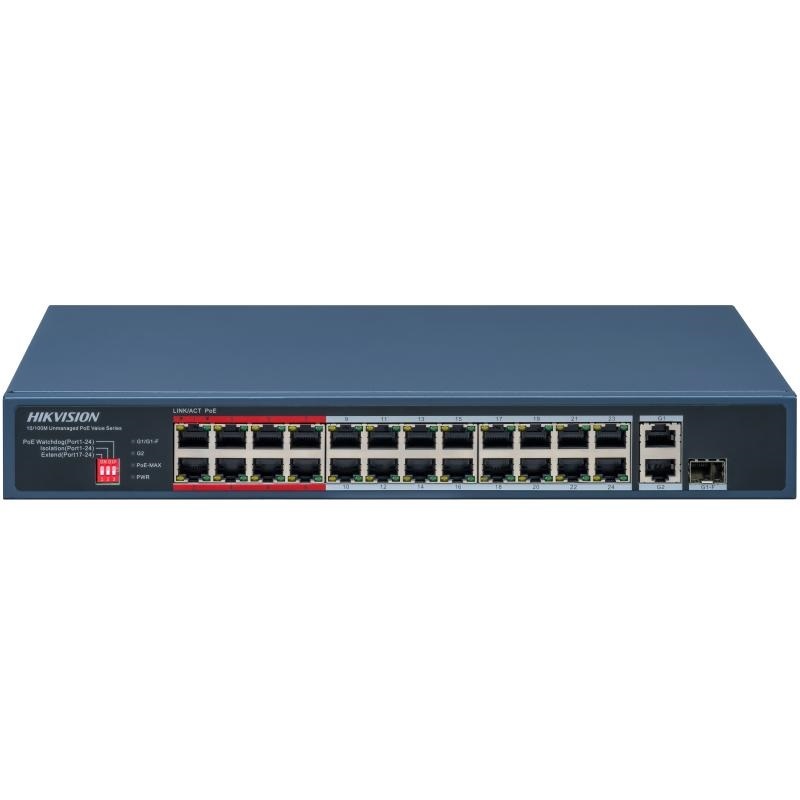 HIKVISION Hikvision DS-3E0326P-E/M(C) 24Port 10/100 Yönetilemez Poe 230W Switch