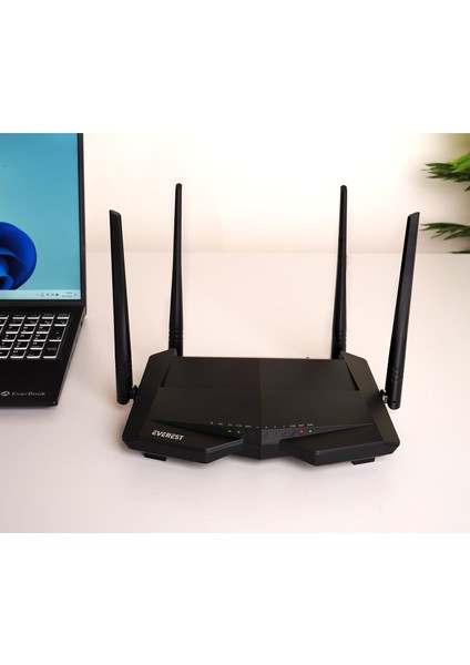 EVEREST EVEREST SG-V1200, AC1200, 300-867Mbps, Dual Band, 2.4GHz-5GHz, 1200Mbps, WiFi, 4xAnten, USB, VDSL2, ADSL2, MODEM ROUTER-51229