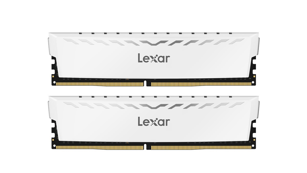 LEXAR LEXAR THOR RAM DT GAMING DDR4 UDIMM 32GB KIT (2x16GB) 3600 XMP MEMORY WITH WHITE HEATSINK DUAL PACK LD4BU016G-R3600GDWG-55156