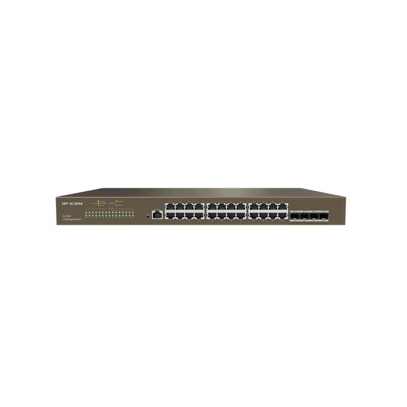 IP-COM IP-COM G3328F 24 PORT GIGABIT + 4X1GB SFP UPLINK L2 CLOUD Y�NET�LEB�L�R RACKMOUNT SWITCH 