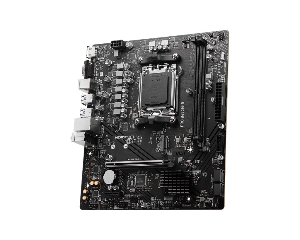 MSI MSI MB PRO B650M-B AM5 DDR5 6800MHZ(OC) HDMI VGA M.2 USB3.2 2.5G LAN mATX-32688