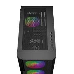 GAMEBOOSTER GAMEBOOSTER GameBooster CRUX E650B 650W 80+ WHITE USB 3.0 Mesh 4*Rainbow Fanlı Mid-T E-ATX Gaming Siyah Kasa-62024