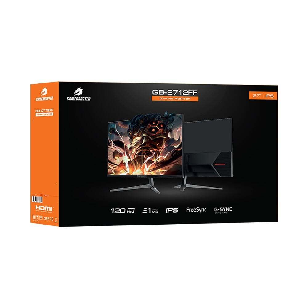 GAMEBOOSTER GameBooster GB-2712FF 27" 120hz 1ms IPS FHD FreeSync, G-Sync 1xHDMI,1xDP Gaming Monitör