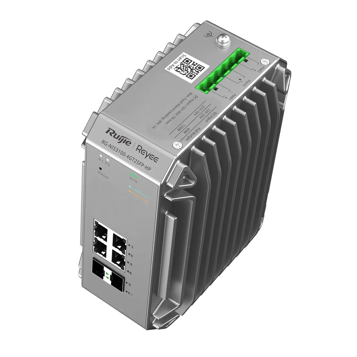 RUIJIE Ruijie Reyee RG-NIS3100-4GT2SFP-HP 4port Gigabit PoE + 2GE SFP Endüstriyel Switc-42017