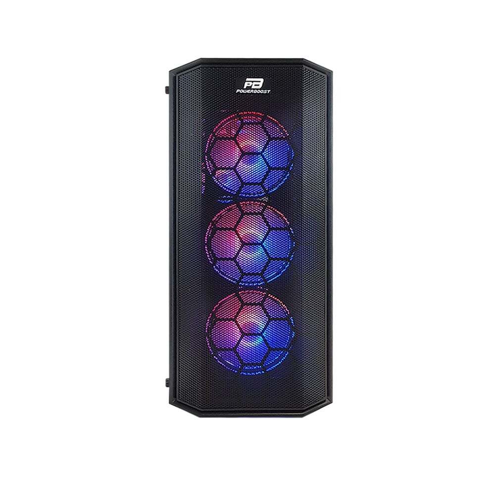 POWERBOOST  X58RGB USB 3.0 Mesh 4xRGB Fanlı Kasa (PSU Yok)-62884