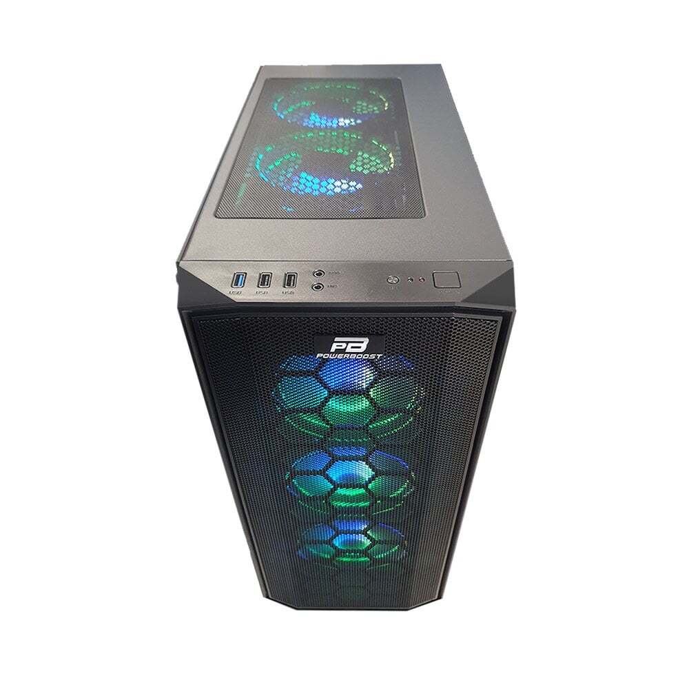POWERBOOST  X58RGB USB 3.0 Mesh 4xRGB Fanlı Kasa (PSU Yok)-62885