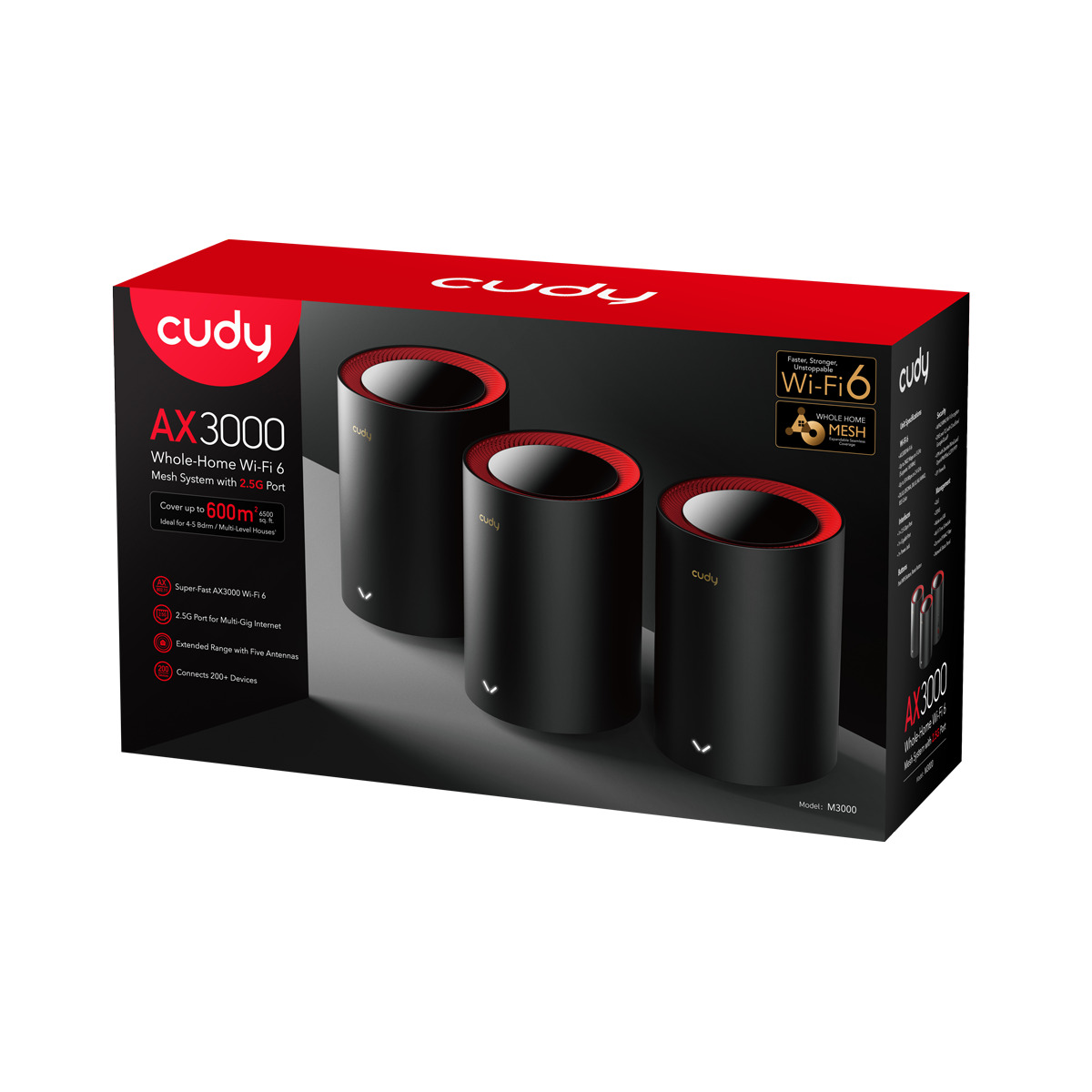 CUDY CUDY AX3000 WiFi 6 x3 Mesh 2.5G Solution-61020