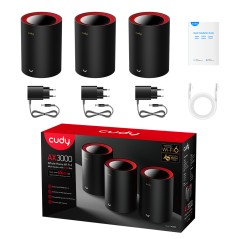 CUDY CUDY AX3000 WiFi 6 x3 Mesh 2.5G Solution-70401