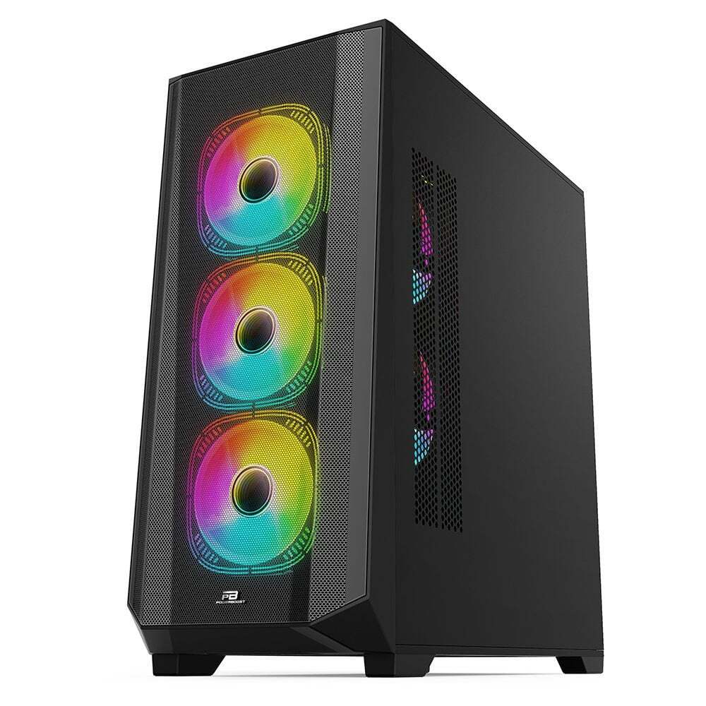 POWERBOOST PowerBoost PB-P901MB 750w 80+ Bronze USB 3.0 ATX Mesh ARGB fan siyah Kasa-62889
