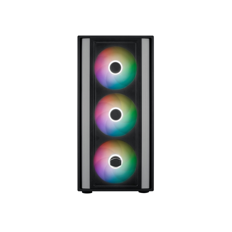 COOLERMASTER CM MasterBox 600 TG Mesh Siyah ARGB 3x14cm Fanı, Normal ve Back-Connect Anakart Destekli  ATX Kasa-62588