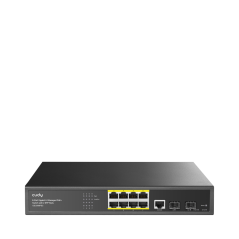 CUDY CUDY GS2008PS2 8 PORT 10/100/1000 8 PORT POE 2 X SFP YONETILEBILIR RACK MOUNT SWITCH-66873