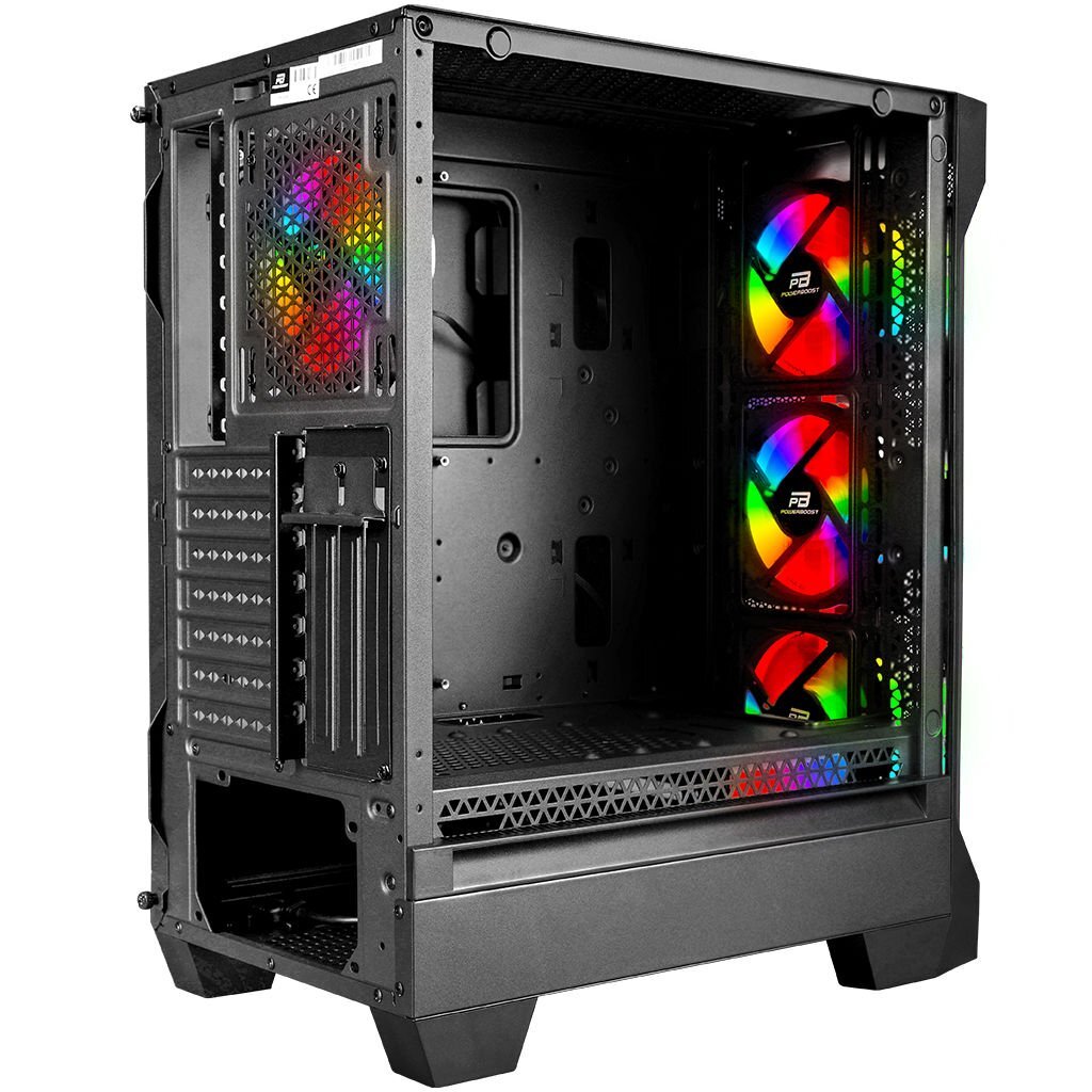 POWERBOOST PowerBoost VK-Z002B USB 3.0 Mesh ARGB Ring Fanlı Gaming Kasa-62892