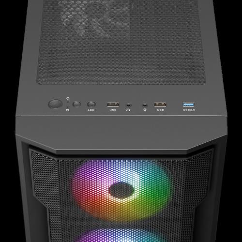 GAMDıAS GAMDIAS ATHENA M6 Lite, 750W, Tempered Glass, Mesh, ARGB, 80+ Bronze, ATX, GAMING KASA-35798