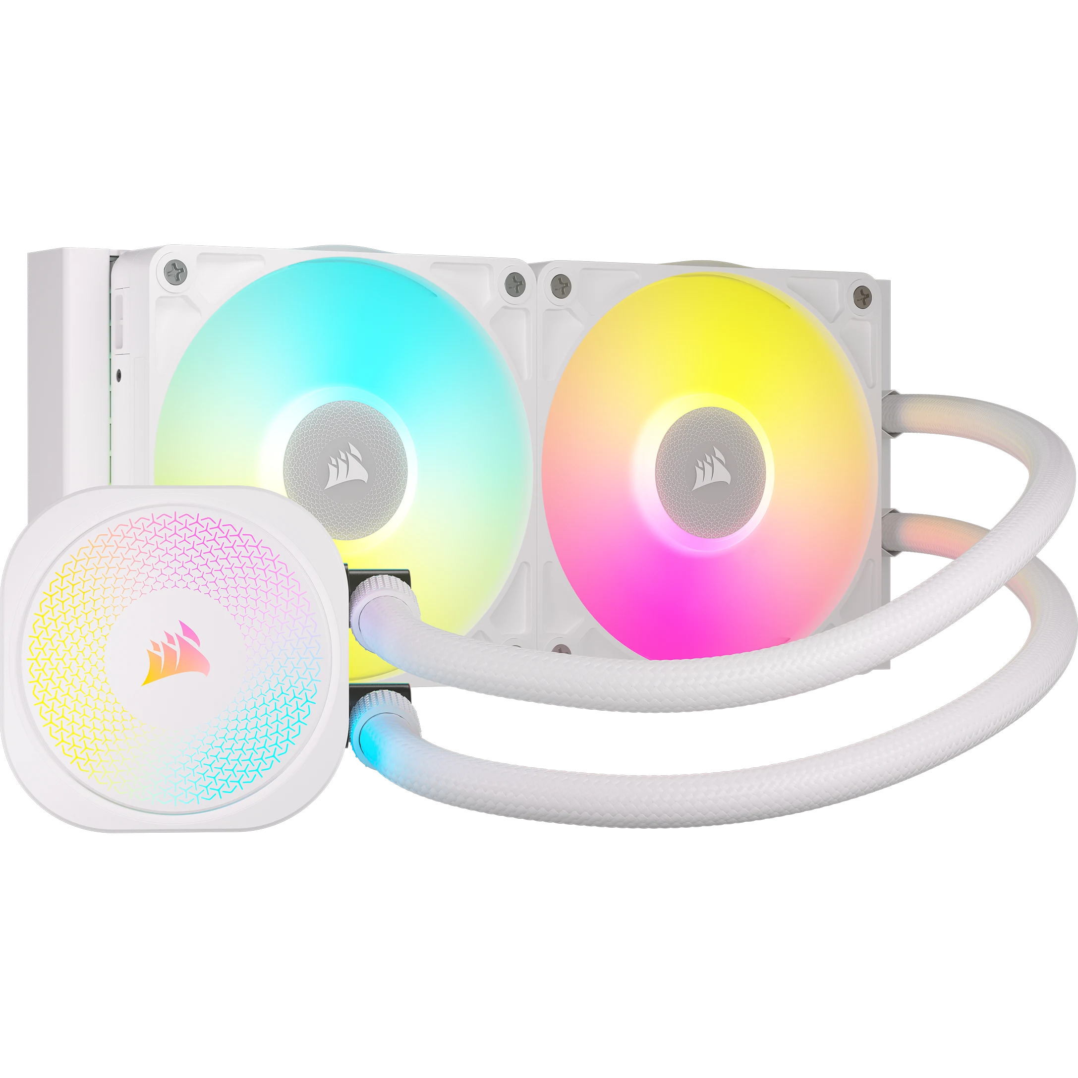 CORSAIR CORSAIR CW-9061020-WW ICUE LINK TITAN 240 RX RGB AIO 240 mm RADYATÖR RGB AYDINLATMA SIVI CPU SOĞUTUCUSU BEYAZ (Intel 1700 Intel -60971