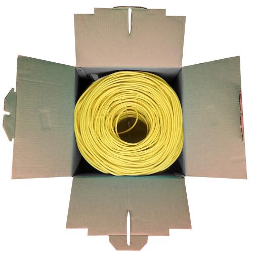 POWERGATE POWERGATE CAT6-BOX-YL, 23AWG, 0,57mm, UTP, CAT6 Kablo, 305m, Sarı-33668