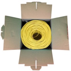 POWERGATE POWERGATE CAT6-BOX-YL, 23AWG, 0,57mm, UTP, CAT6 Kablo, 305m, Sarı-64435