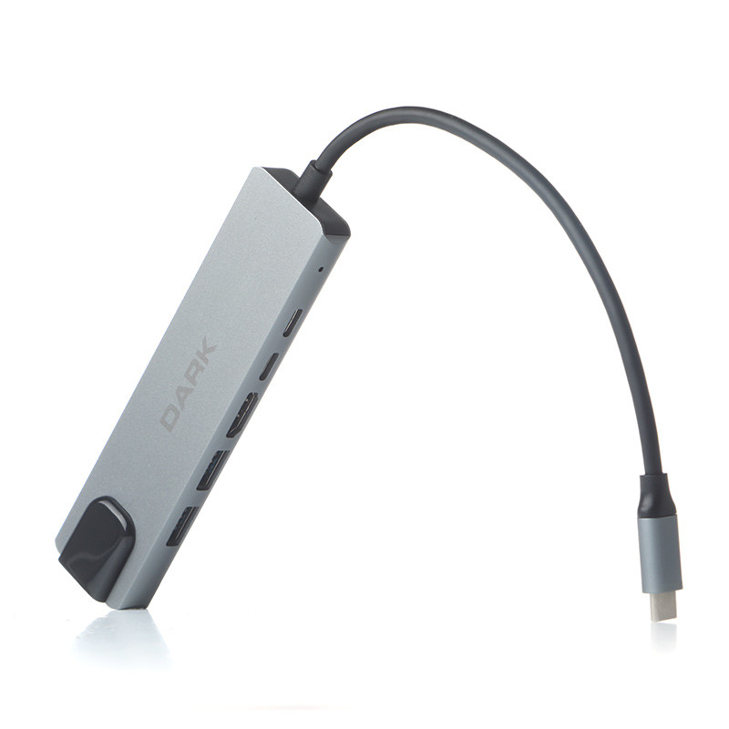 DARK Dark USB 3.2 Gen 1 Type-C to Ethernet/HDMI/USB 3.0/ PD Çevirici[DK-AC-U31X47