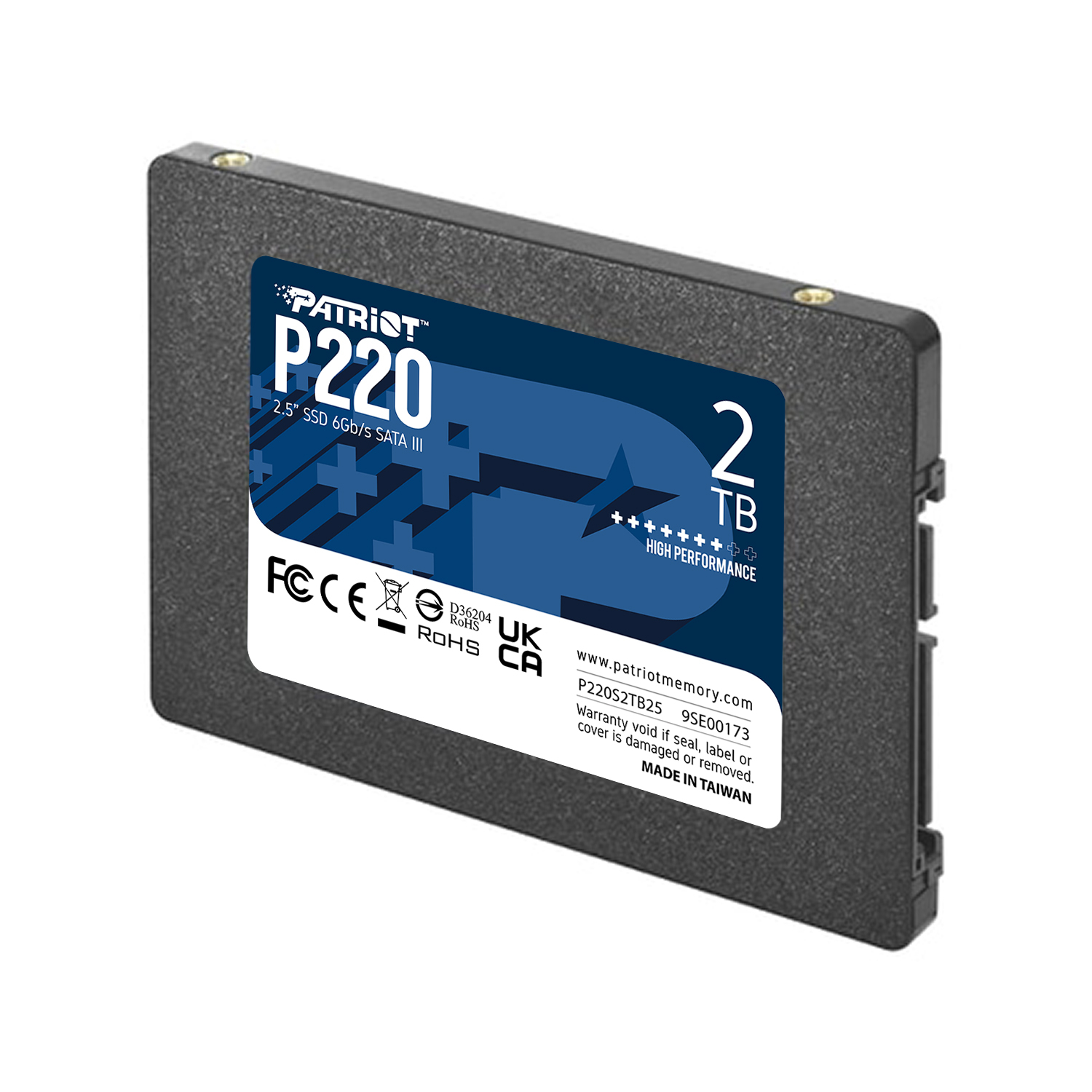 PATRIOT Patriot P220 2TB 2.5" 550-500MB/s  SATA III SSD (P220S2TB25)