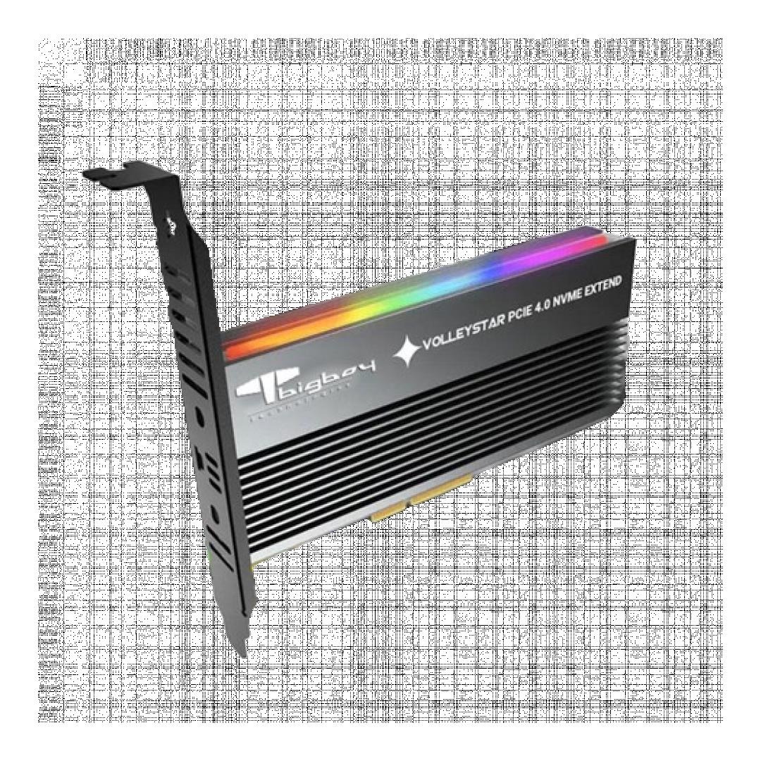 BIGBOY Bigboy PCIe 4.0 x4 M.2 x4 Soğutuculu RGB 1xNVMe Çevirici Ünite