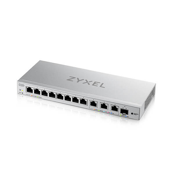 ZYXEL ZYXEL XGS1250-12 V2 12 PORT GIGABIT WEBMANAGED 8PORT 1G + 3-PORT MULTIGIG 1/2.5/5/10G + 1-PORT SFP+ SWITCH