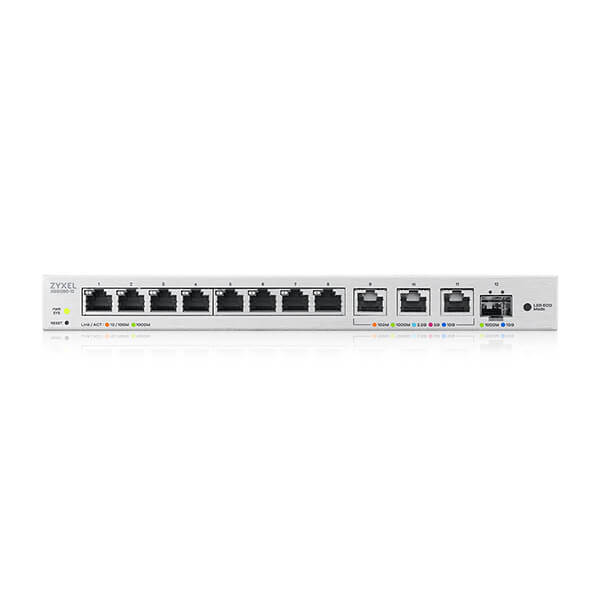 ZYXEL ZYXEL XGS1250-12 V2 12 PORT GIGABIT WEBMANAGED 8PORT 1G + 3-PORT MULTIGIG 1/2.5/5/10G + 1-PORT SFP+ SWITCH-61913