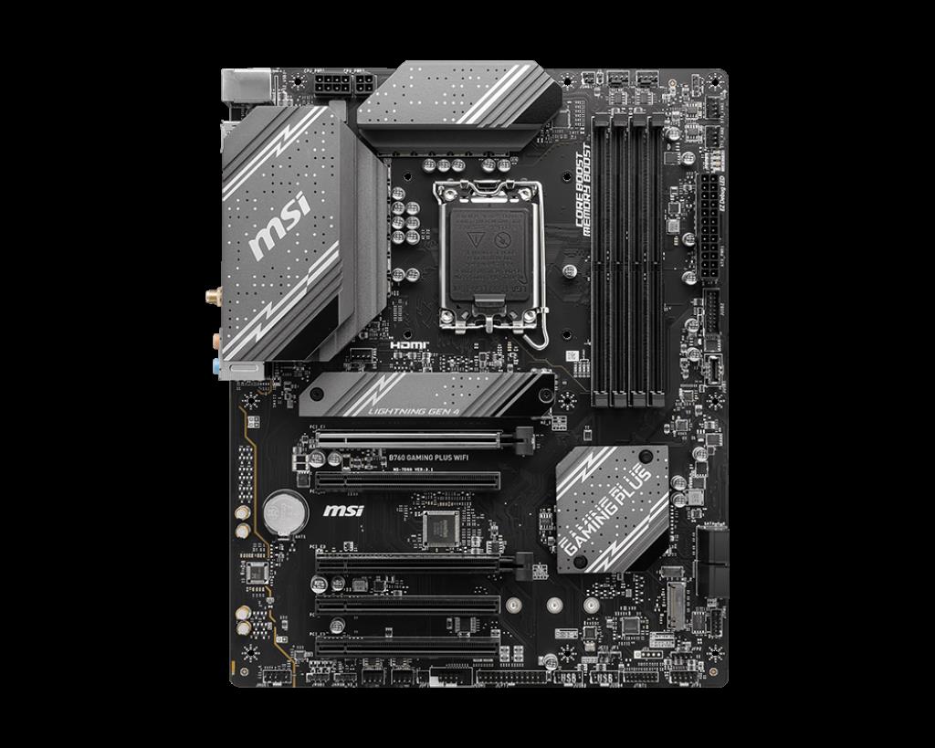 MSI MSI B760 GAMING PLUS WIFI DDR5 1700P 6800(OC) HDMI DP USB3.2 M.2 WIFI 6E ATX-27570