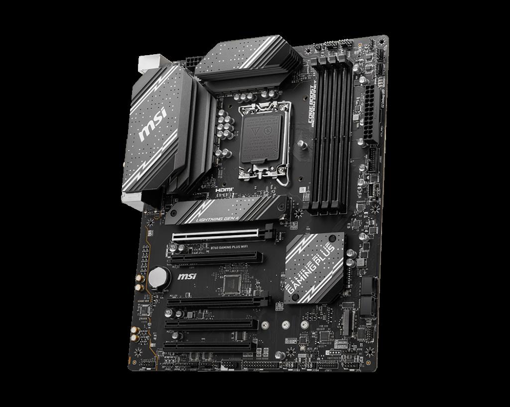 MSI MSI B760 GAMING PLUS WIFI DDR5 1700P 6800(OC) HDMI DP USB3.2 M.2 WIFI 6E ATX-27571