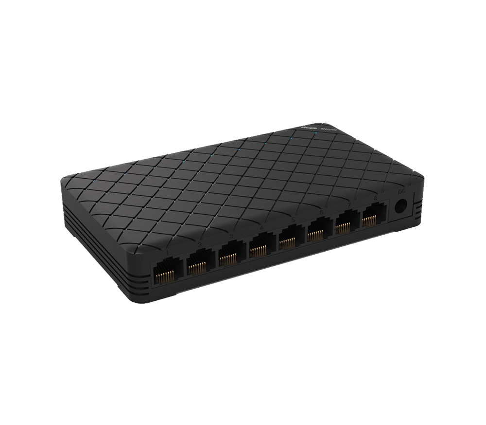 RUIJIE RUIJIE REYEE ES08G-L 8 PORT 10/100/1000 YONETILEMEZ DESKTOP SWITCH PLASTİK KASA