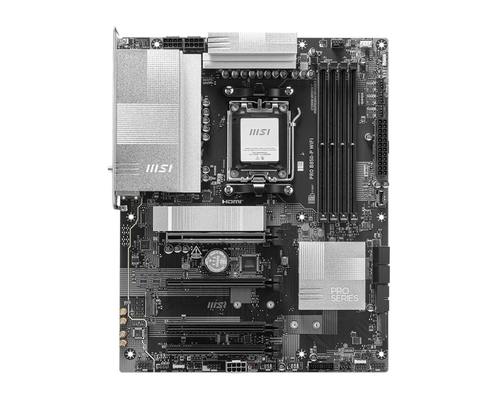 MSI MSI MB PRO B850-P WIFI AM5 DDR5 8200MHZ(OC) HDMI 3x M.2 USB 10Gbs 5G LAN WI-FI 7 ATX-60863