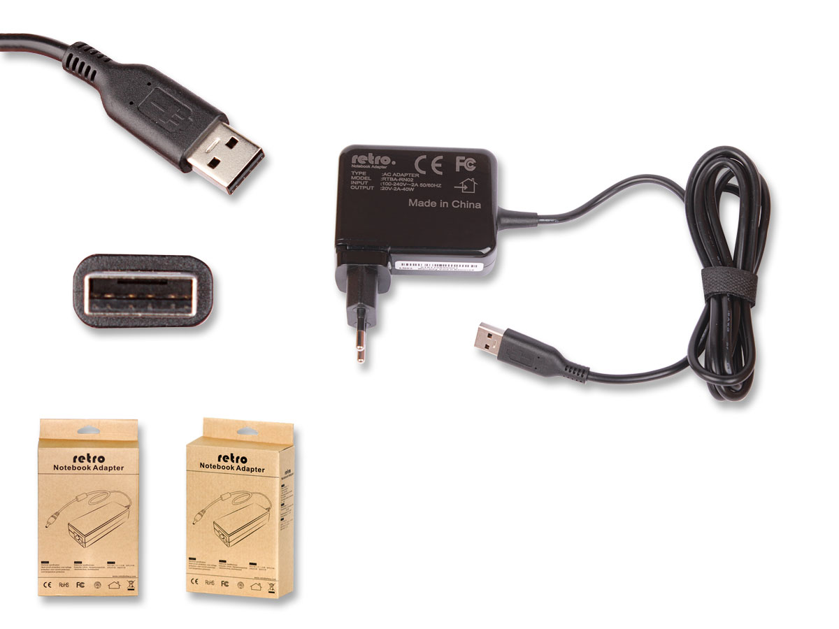RETRO RETRO Lenovo IdeaPad Miix 2 11 40W Tablet Adaptörü